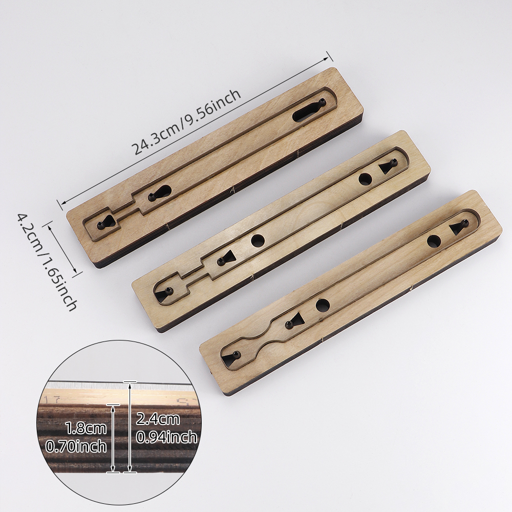 Wooden Punching Die Key Chain  - Leatherwork Templates recension och pris
