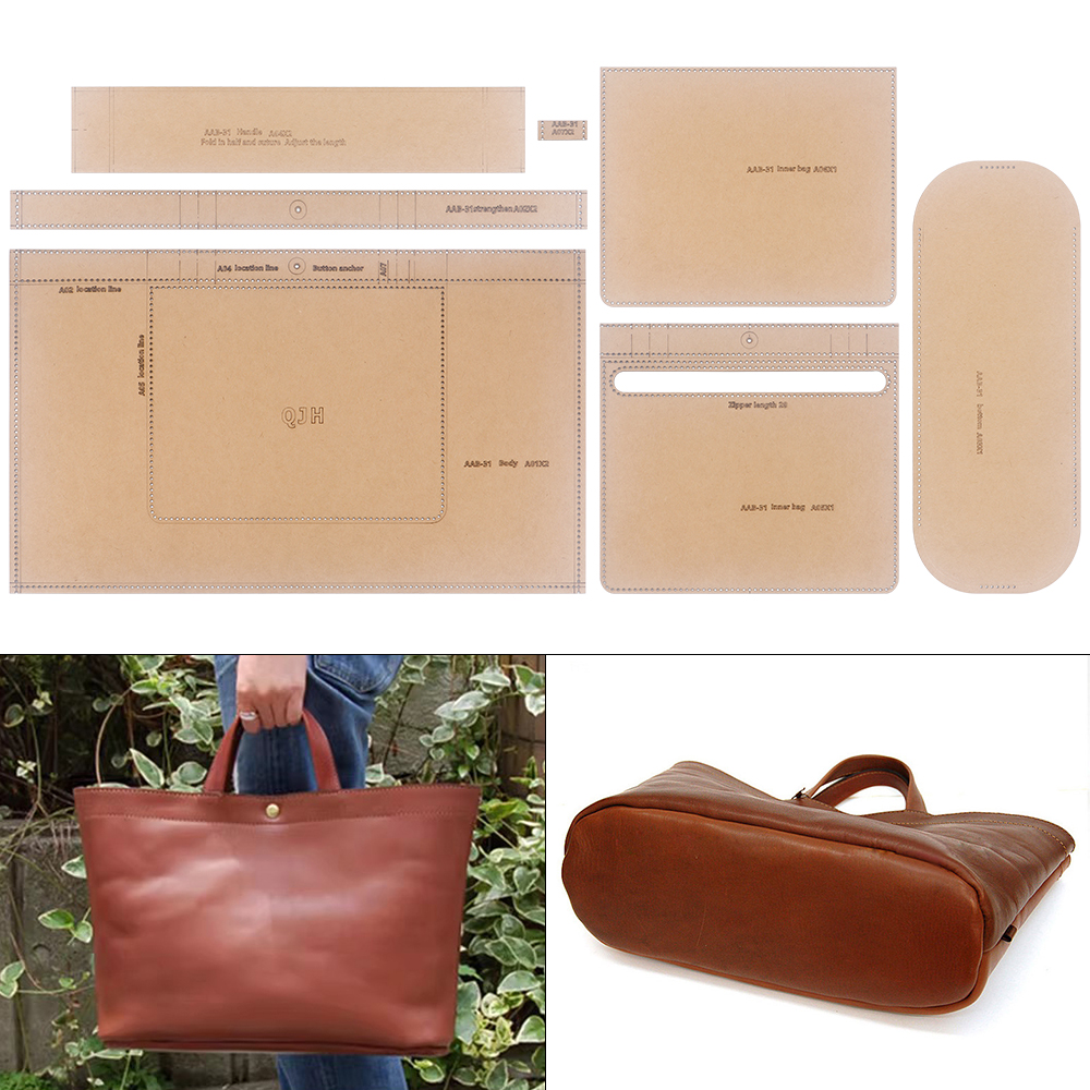 1Set Large-Capacity Minimalist - Leatherwork Templates recension och pris