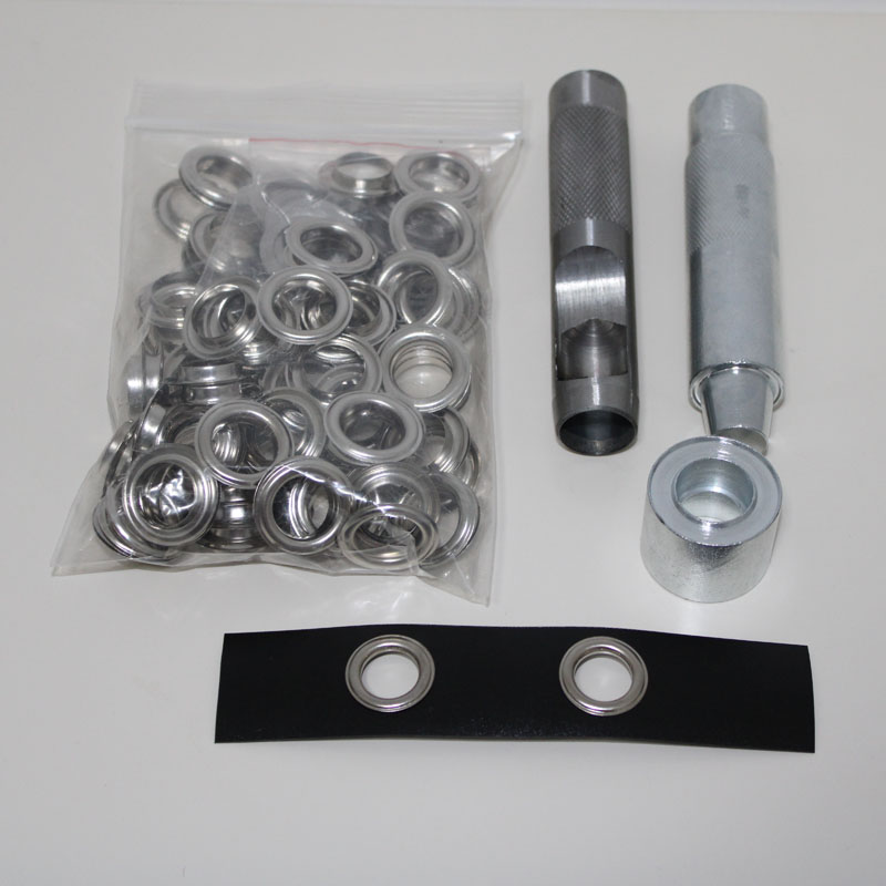4mm-14mm 100 Set Silver Eyelet - Leatherwork Eyelets recension och pris
