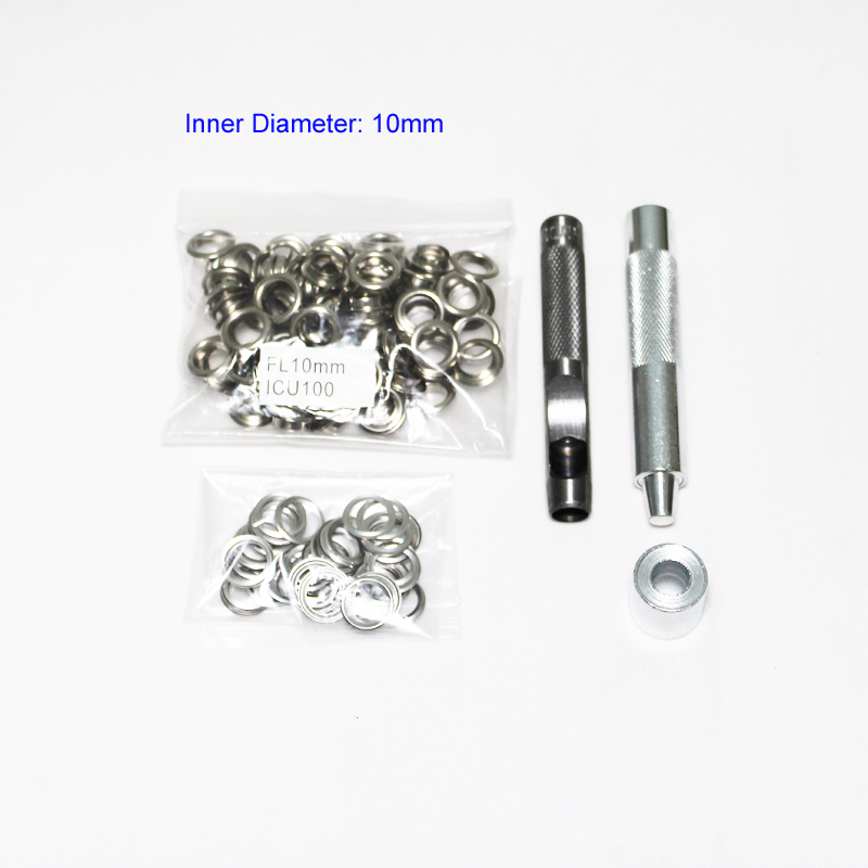 4mm-14mm 100 Set Silver Eyelet - Leatherwork Eyelets recension och pris
