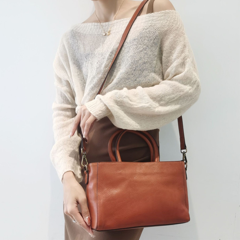 Top-Handle Bags Women Natural  - Leather Work Handbags For Women recension och pris