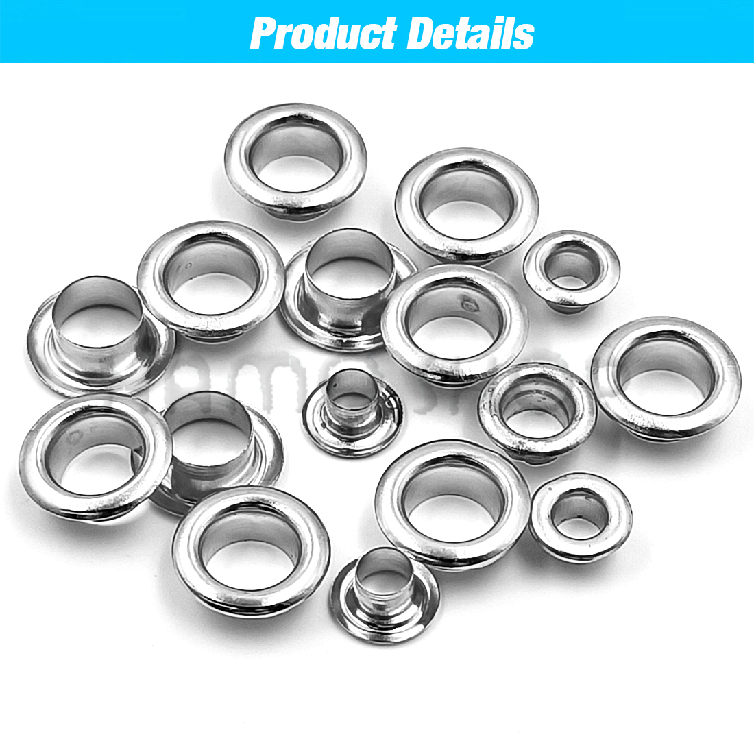 50set Silver Colors Metal Eyel - Leatherwork Eyelets recension och pris