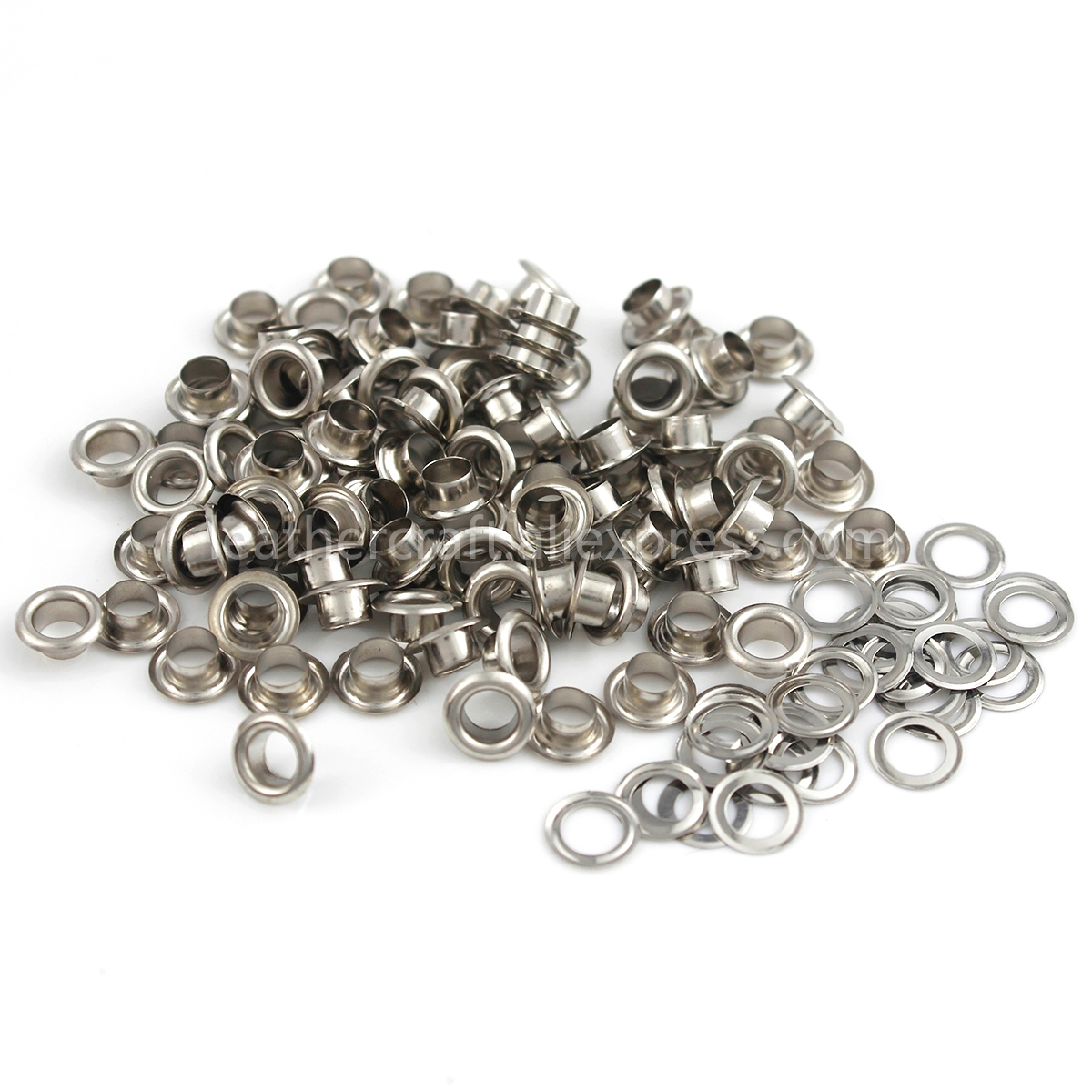 100sets 4mm Brass Eyelet with  - Leatherwork Eyelets recension och pris