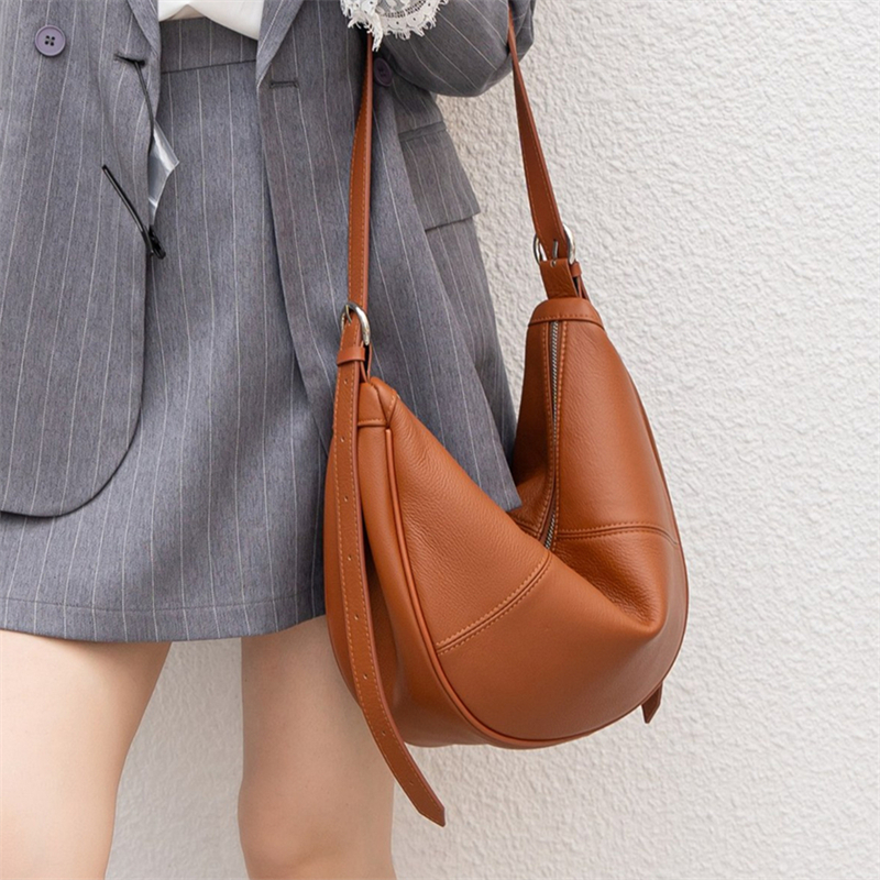 BURMINSA Slouchy Genuine Leath - Leather Work Handbags For Women recension och pris
