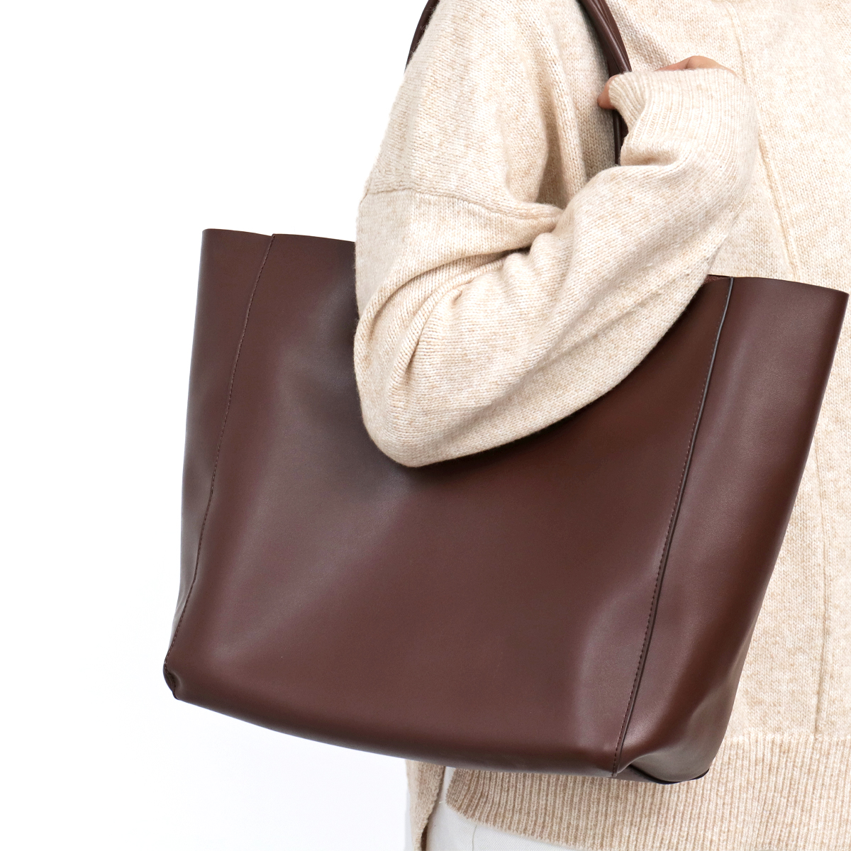 Large Capacity Tote Handbag fo - Leather Work Handbags For Women recension och pris