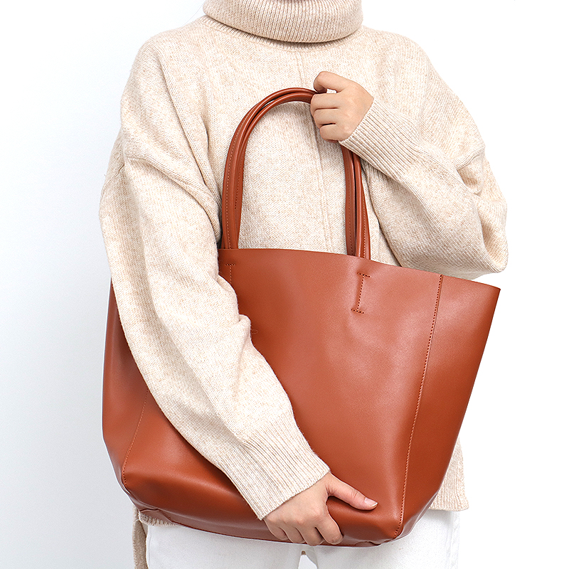 Large Capacity Tote Handbag fo - Leather Work Handbags For Women recension och pris