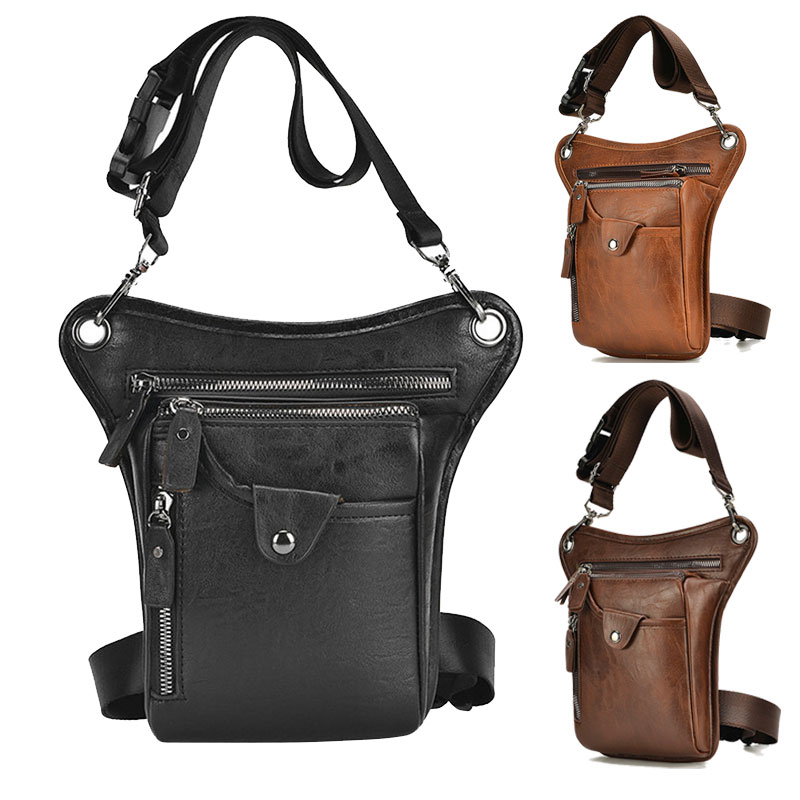Vintage Men Waist Fanny Pack D - Leatherwork Fasteners recension och pris