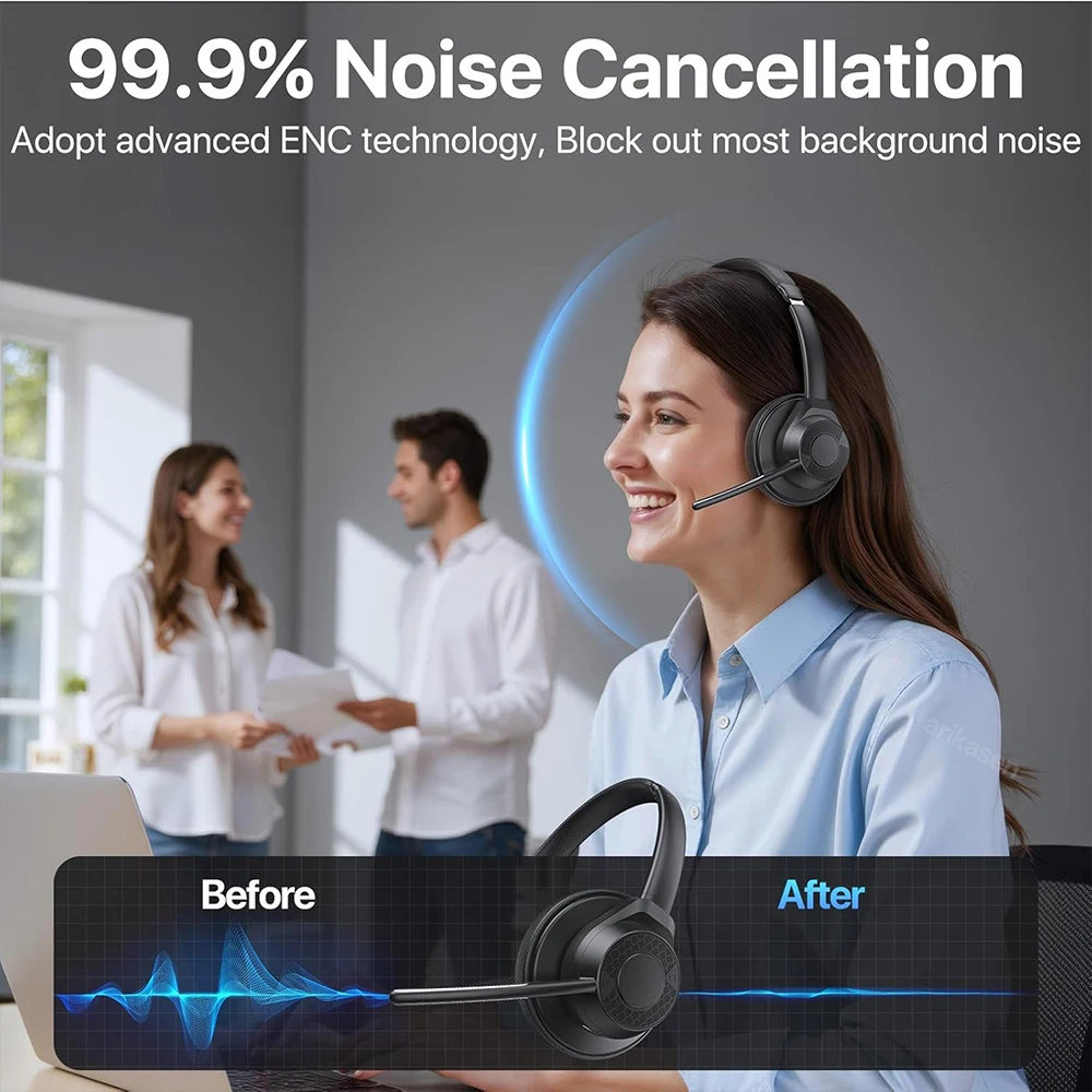 Wireless Bluetooth Headset Blu - Leatherwork Manual recension och pris