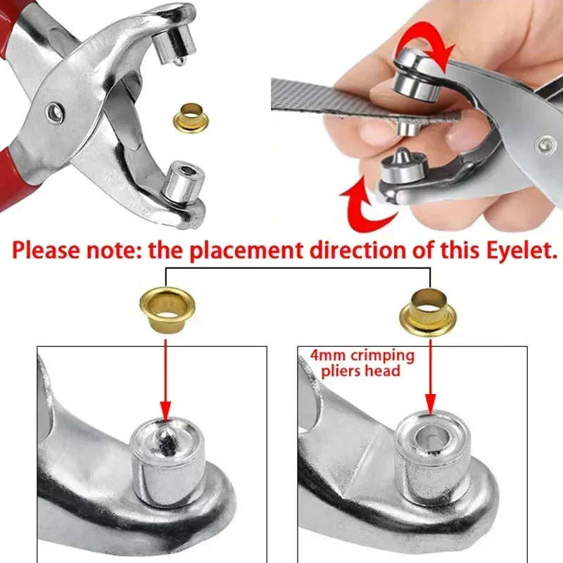100sets 4mm Metal Eyelet and E - Leatherwork Eyelets recension och pris
