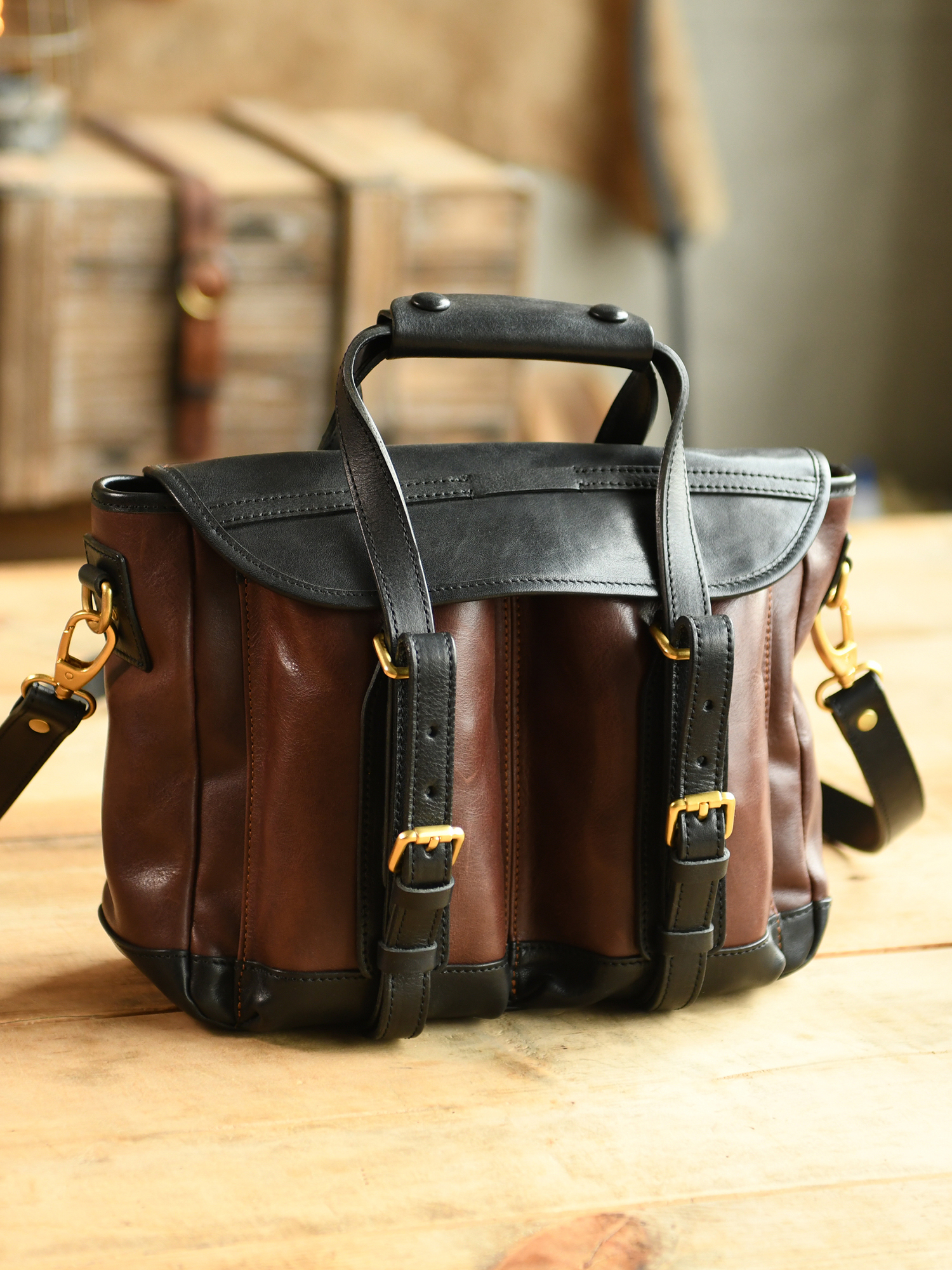 Vintage high quality first lay - Leather Work Handbag recension och pris