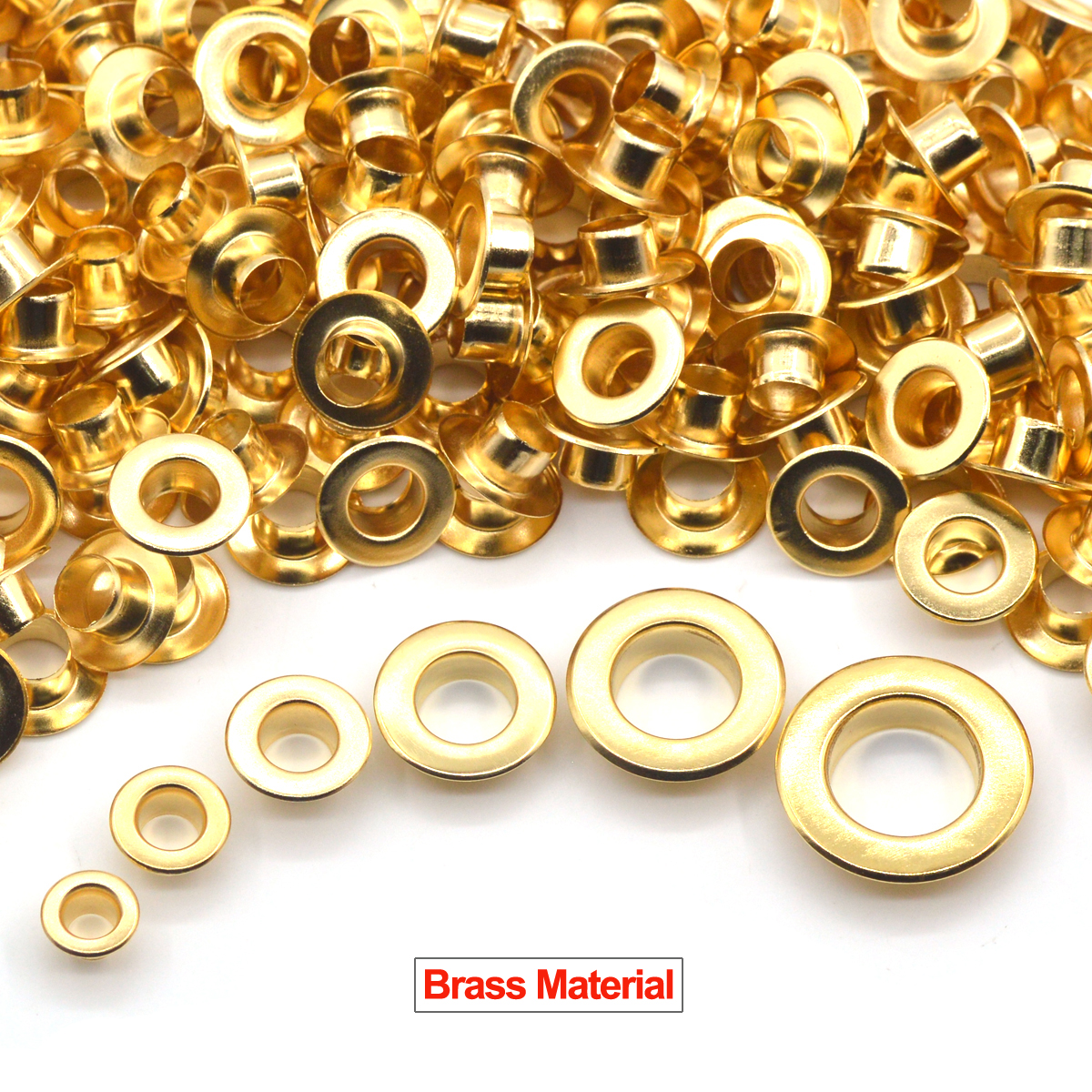 KALASO Gold Color Brass Materi - Leatherwork Eyelets recension och pris