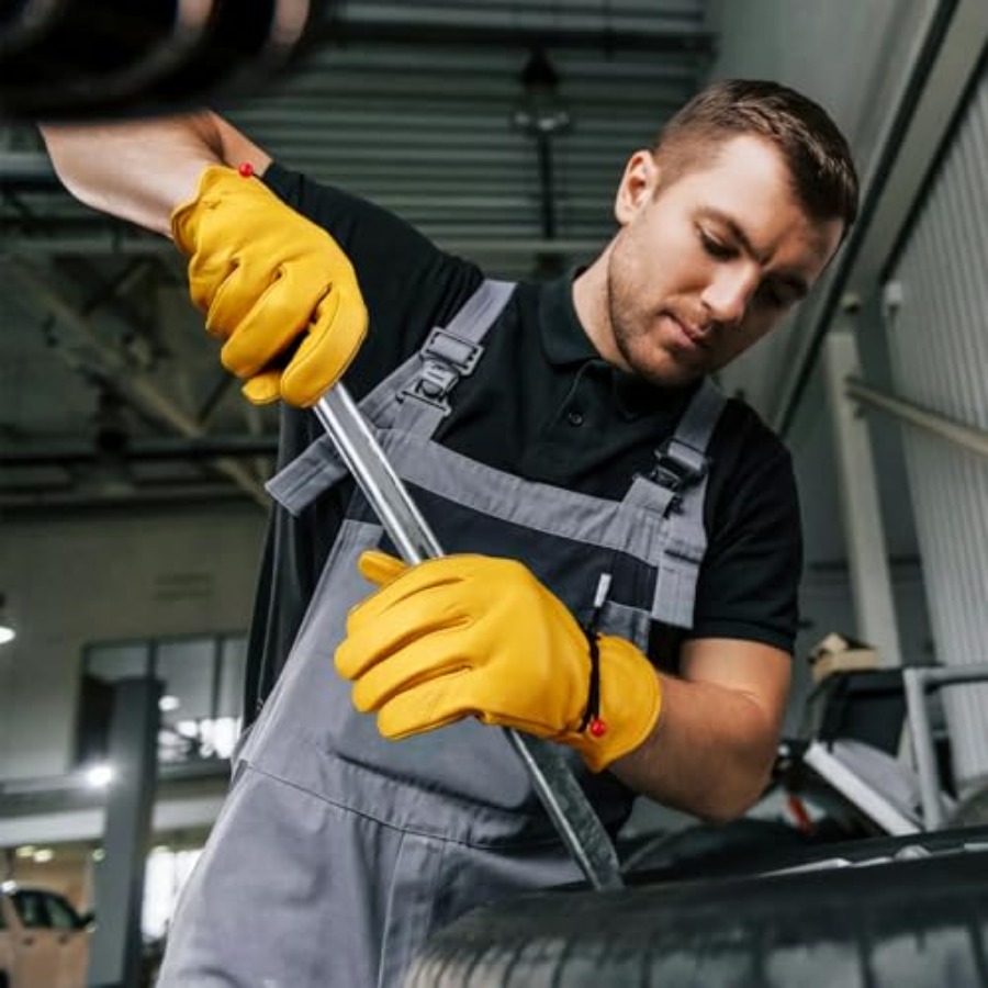Leather Work Gloves for Men, 3 - Leveling Leatherworking recension och pris