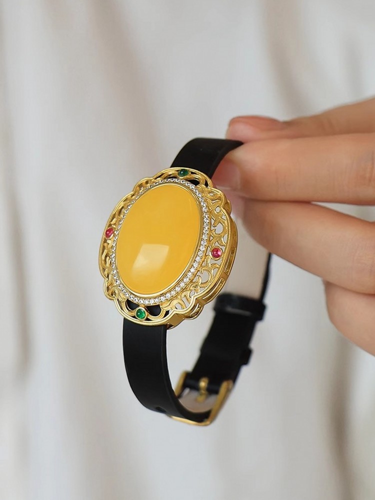 Office Ladies Work Natural Amb - Leatherwork Jewelry recension och pris