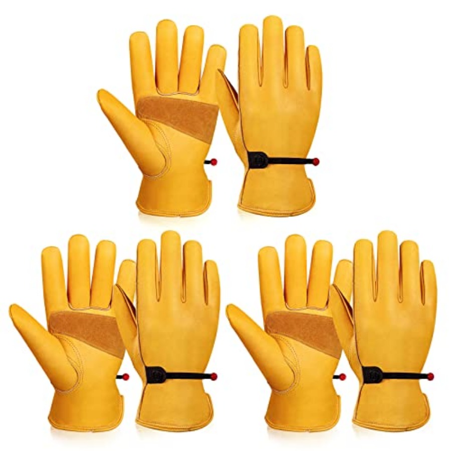 Leather Work Gloves for Men, 3 - Leveling Leatherworking recension och pris