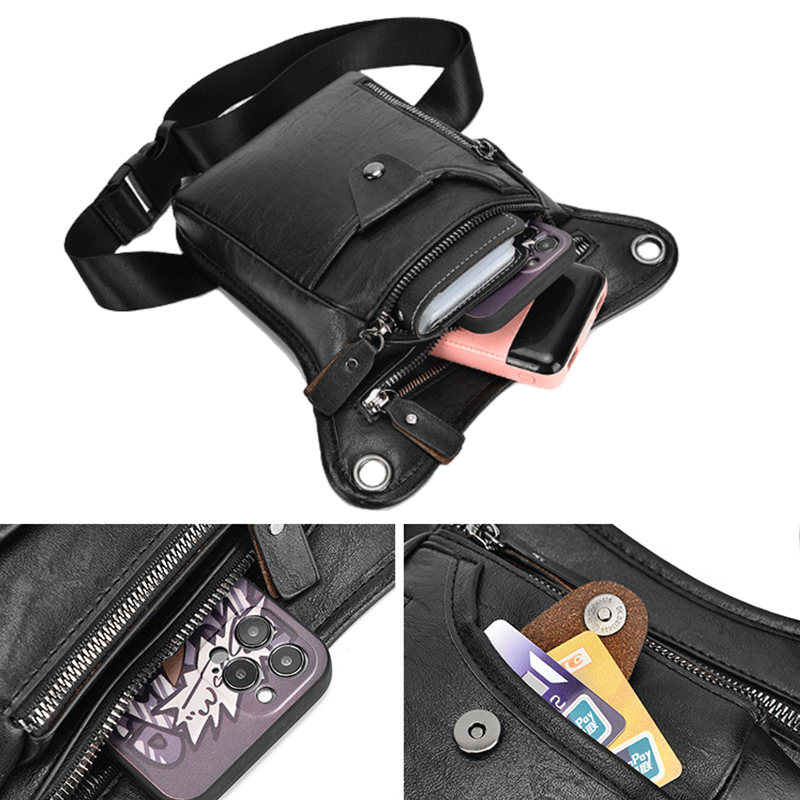 Vintage Pu Leather Waist Pack  - Leatherwork Fasteners recension och pris