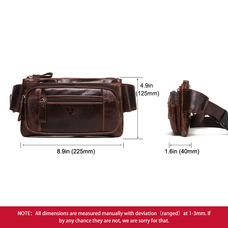HUMERPAUL Men's Waist Fanny Pa - Leatherwork Fasteners recension och pris