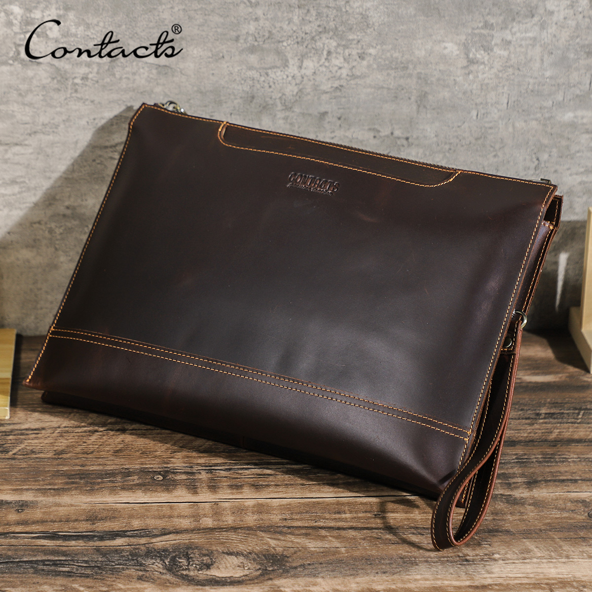 CONTACT'S Genuine Leather Lapt - Leather Work Folio recension och pris