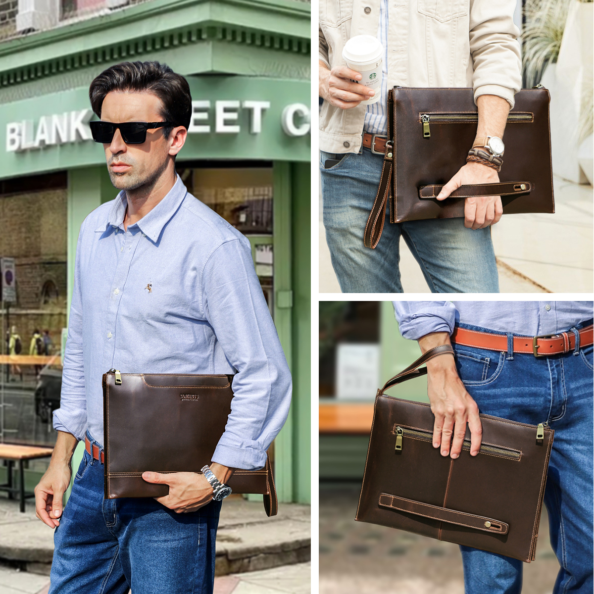 CONTACT'S Genuine Leather Lapt - Leather Work Folio recension och pris