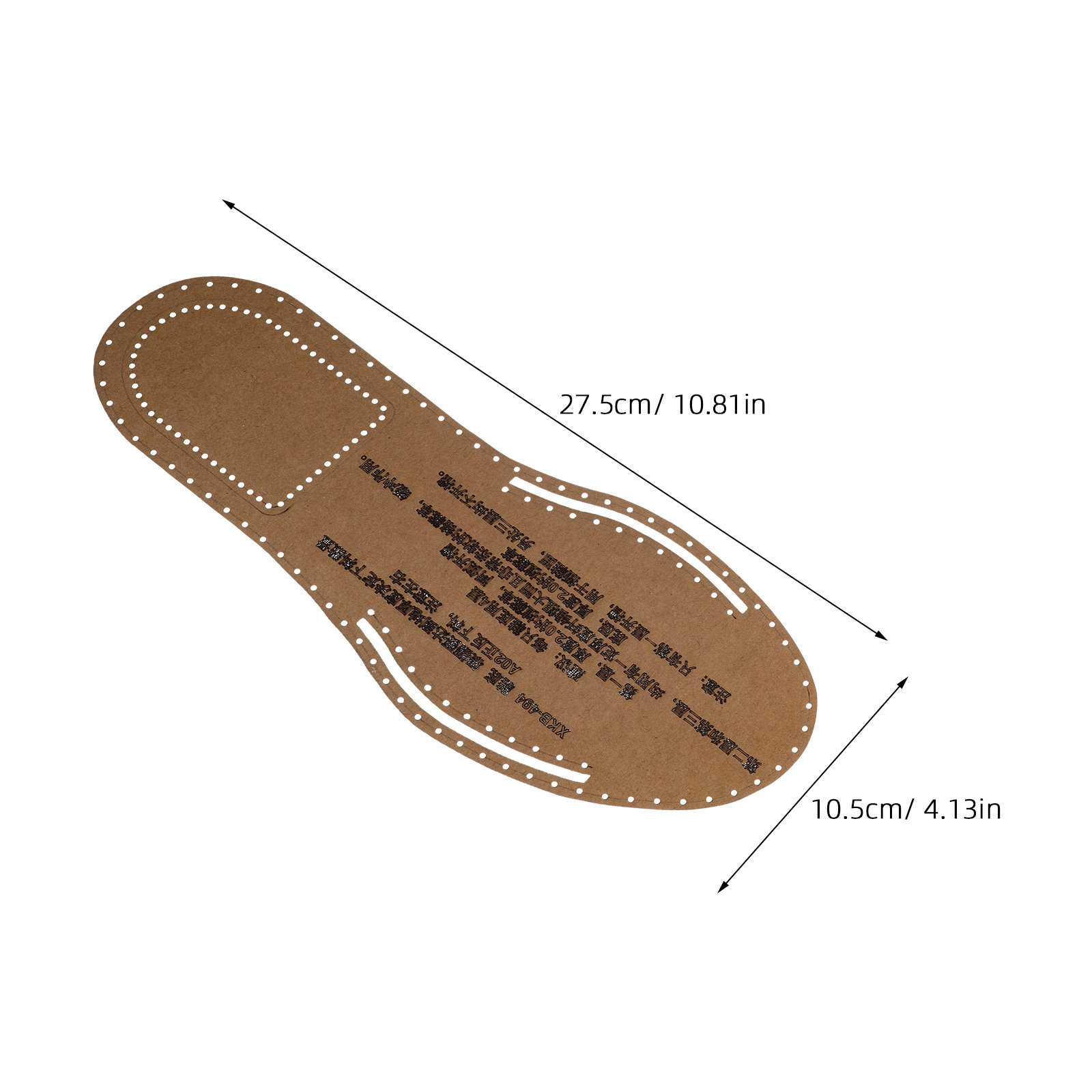 1Set Slipper Pattern Kraft Pap - Leatherwork Templates recension och pris